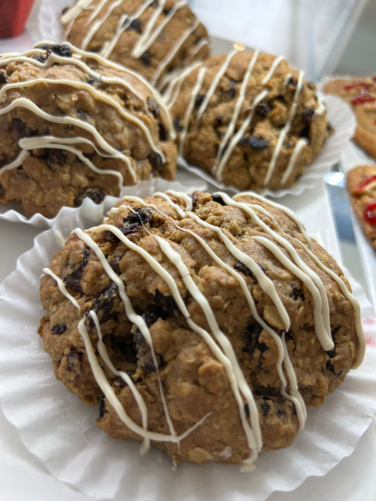 Galleta con avena y pasas